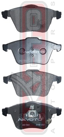 Колодки тормозные дисковые передние - Akyoto AKD-5802