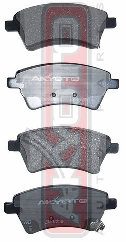 Колодки тормозные дисковые передние - Akyoto AKD-9803