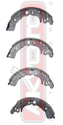 Колодки тормозные барабанные задние - Akyoto AKS-2350