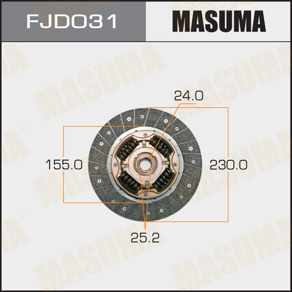 Диск сцепления Masuma                FJD031