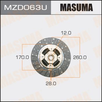 Диск сцепления - Masuma MZD063U