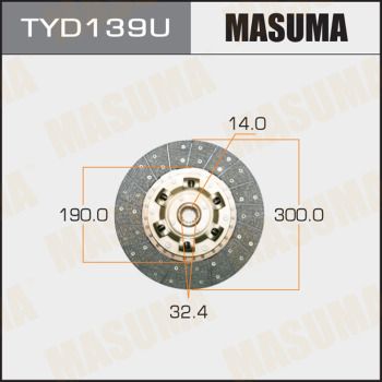 Диск сцепления - Masuma TYD139U