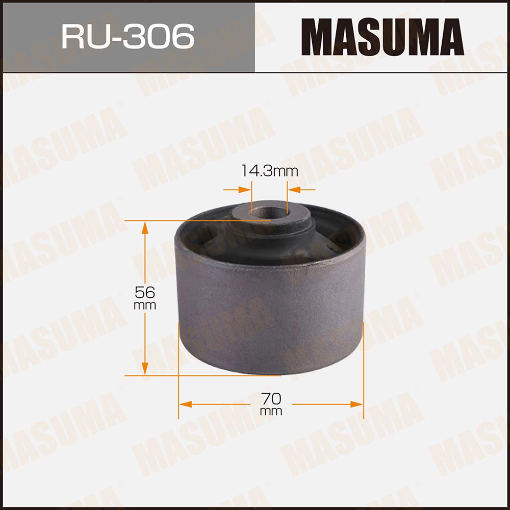 Сайлентблок кронштейна коробки - Masuma RU306