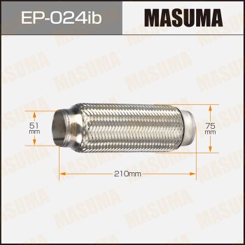 Гофра глушителя 51x210 усиленная - Masuma EP-024IB