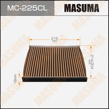 Фильтр салона - Masuma MC-225CL
