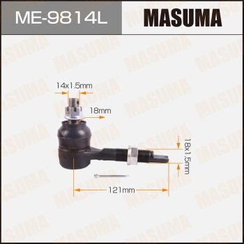 Наконечник рулевой тяги | лев | - Masuma ME-9814L