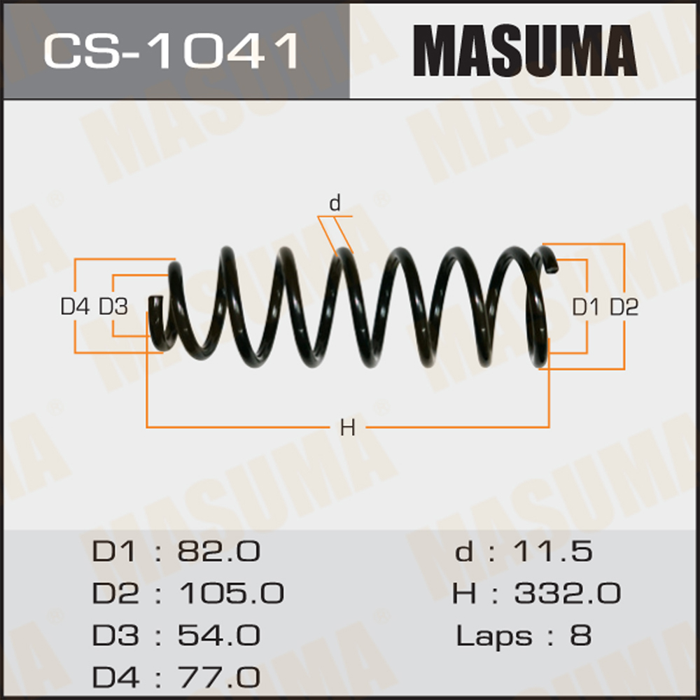 Пружина ходовой части задняя - Masuma CS-1041