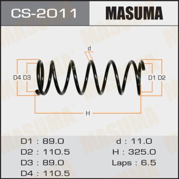 Пружина ходовой части задняя - Masuma CS-2011
