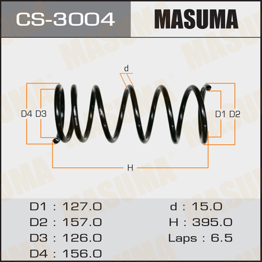 Пружина ходовой части задняя - Masuma CS-3004