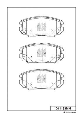 Колодки тормозные дисковые | перед | - Kashiyama D11183MH