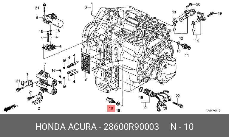 Датчик давления масла - Honda 28600-R90-003