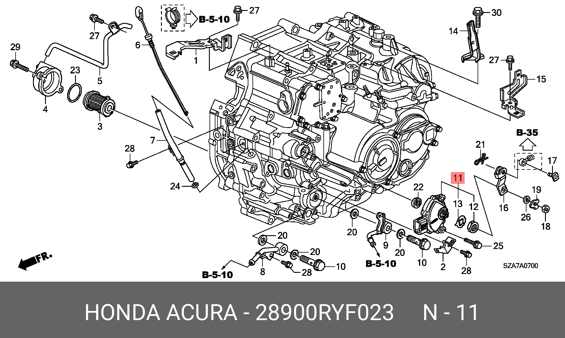 Датчик положения коленчатого вала - Honda 28900-RYF-023