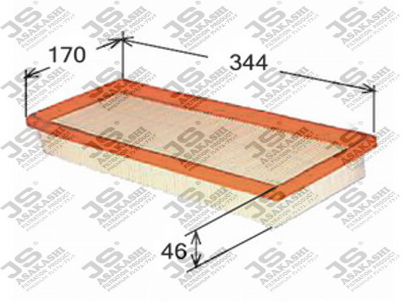 Фильтр воздушный - JS Asakashi A3501