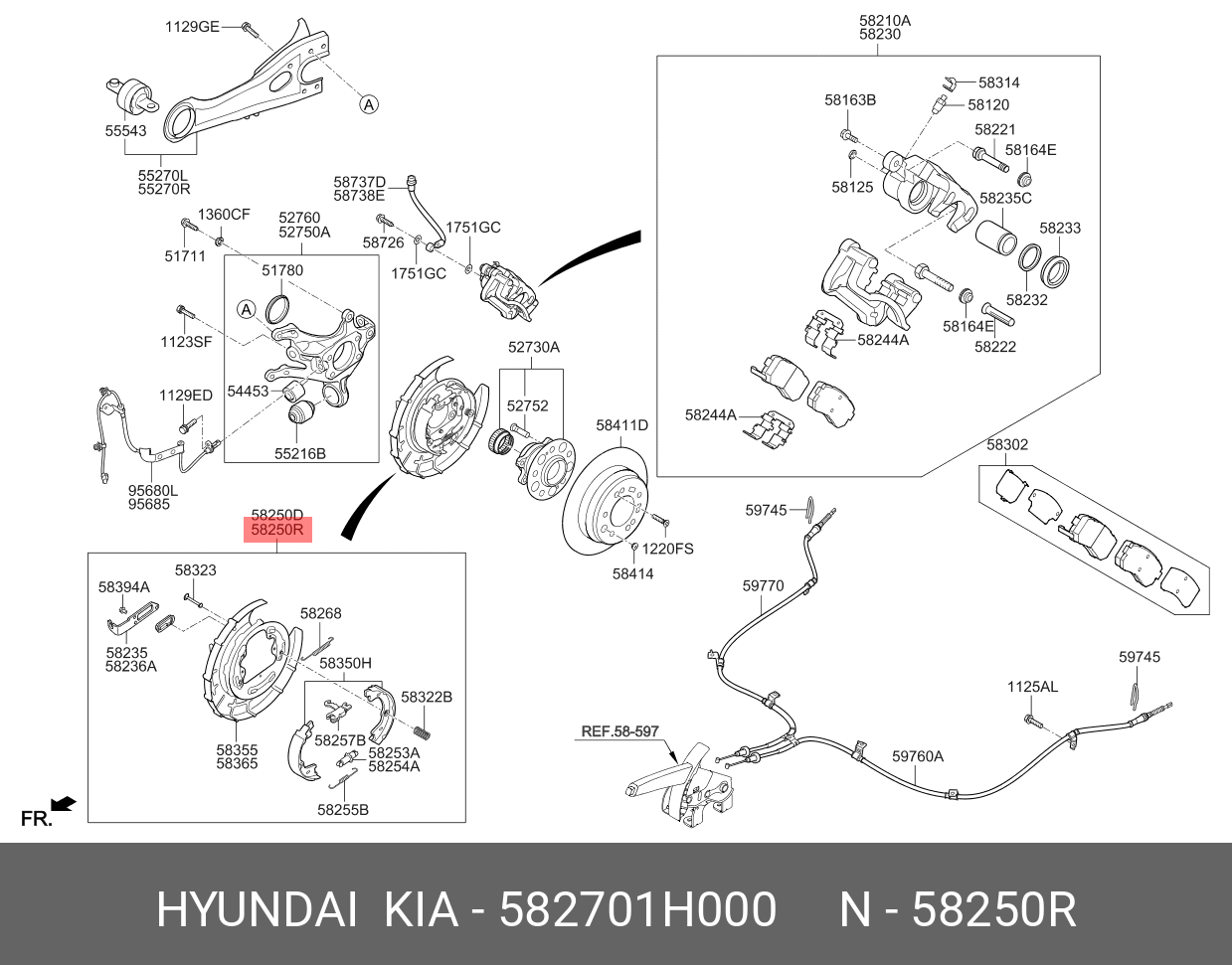 Барабан тормозной - Hyundai/Kia 58270-1H000
