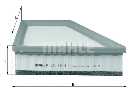 Фильтр воздушный - Knecht LX 1819/1