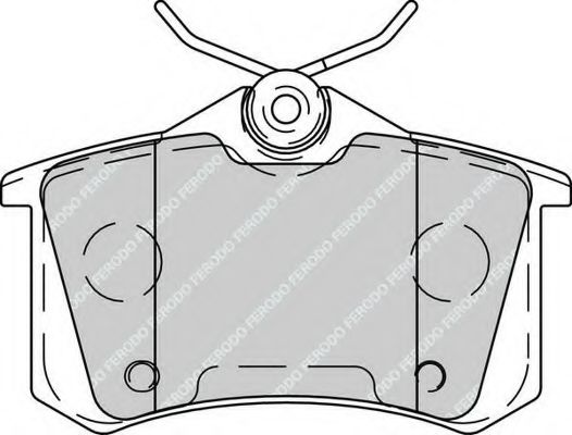 Колодки тормозные дисковые | зад | - Ferodo FDB4260