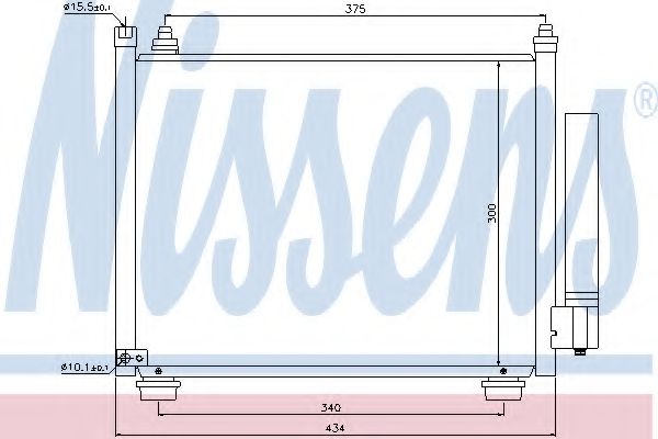 Радиатор кондиционера - Nissens 940092