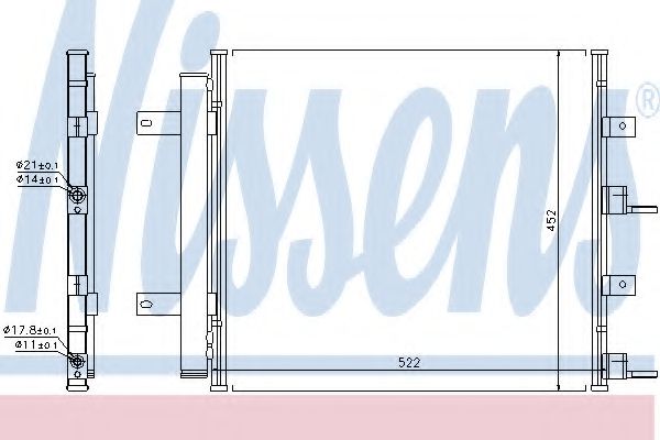 Радиатор кондиционера - Nissens 940117