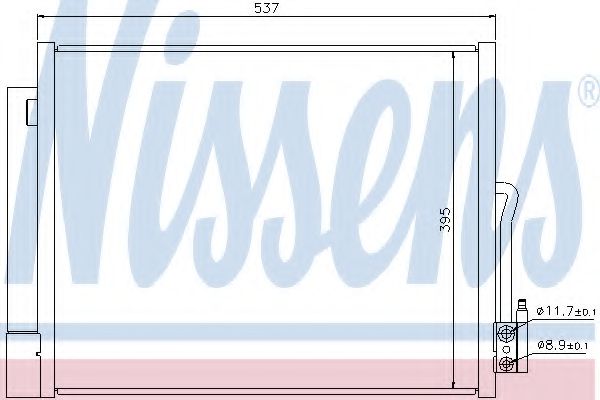 Радиатор кондиционера - Nissens 940156