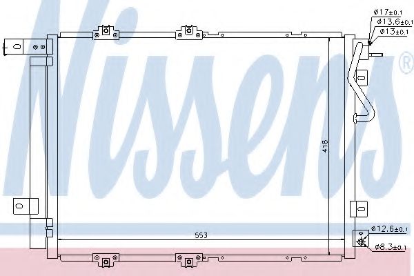 Радиатор кондиционера - Nissens 940203