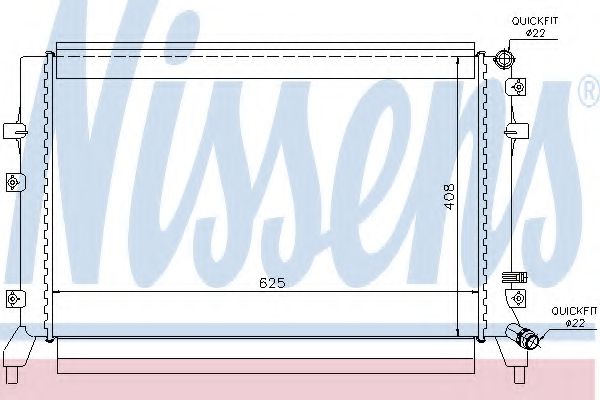 Радиатор системы охлаждения - Nissens 65294
