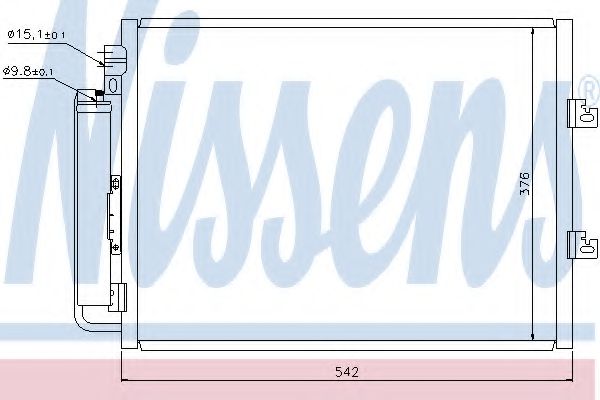 Радиатор кондиционера - Nissens 940126
