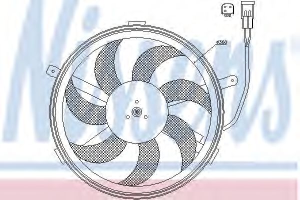 Вентилятор радиатора - Nissens 85631