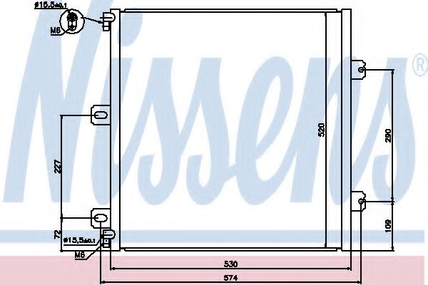 Радиатор кондиционера - Nissens 940076