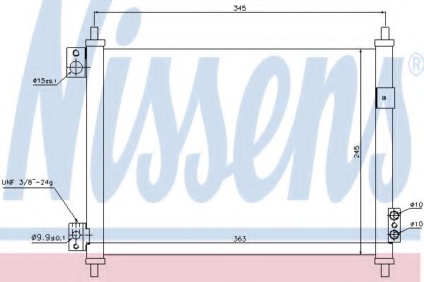 Радиатор кондиционера - Nissens 940078