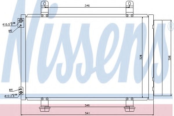 Радиатор кондиционера - Nissens 940079