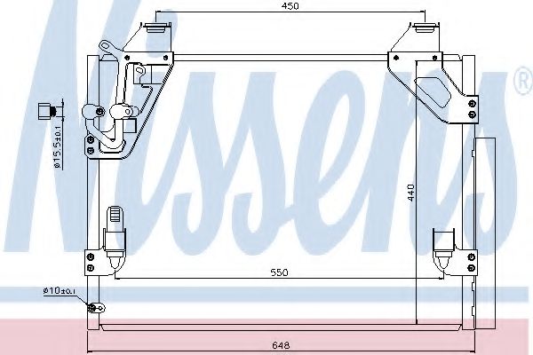 Радиатор кондиционера - Nissens 940082