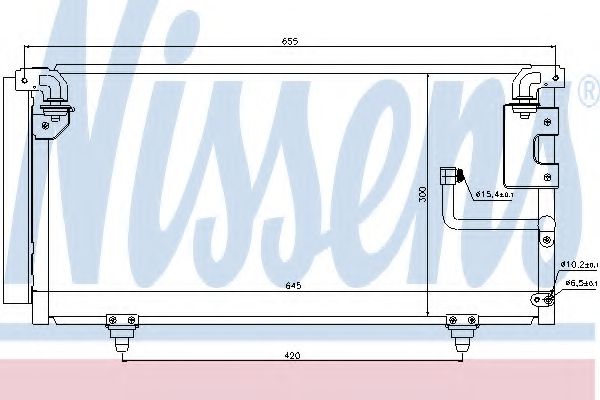 Радиатор кондиционера - Nissens 940091