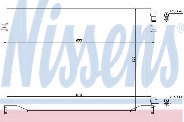 Радиатор кондиционера - Nissens 940109