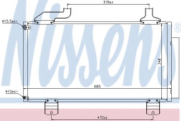 Радиатор кондиционера - Nissens 940114