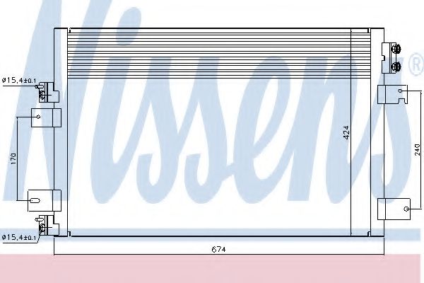 Радиатор кондиционера - Nissens 940151