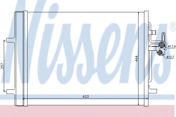 Радиатор кондиционера - Nissens 940155