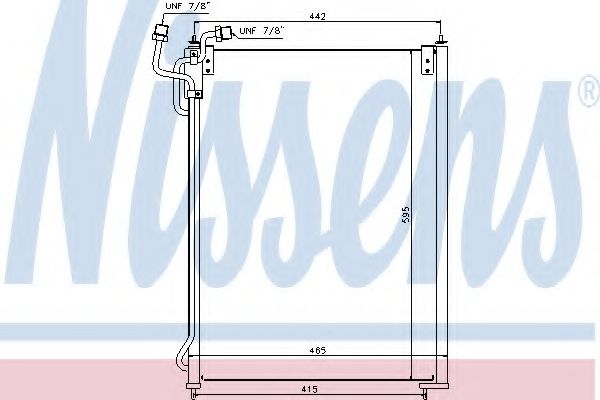 Радиатор кондиционера - Nissens 940180