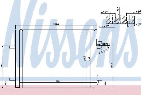 Радиатор кондиционера - Nissens 940183