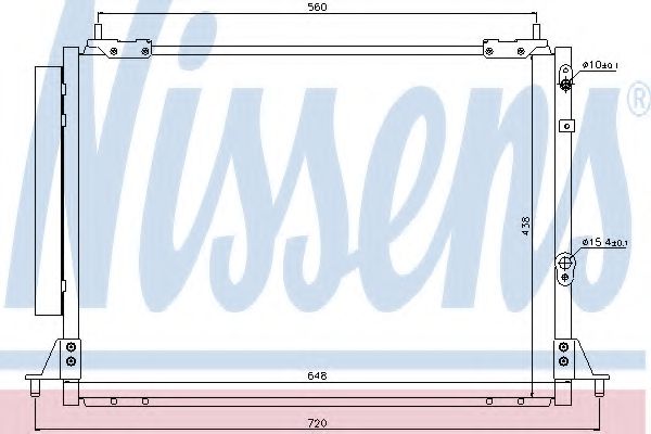 Радиатор кондиционера - Nissens 940188