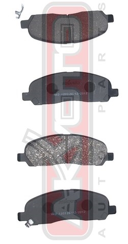 Колодки тормозные дисковые передние - Akyoto AKD-1203