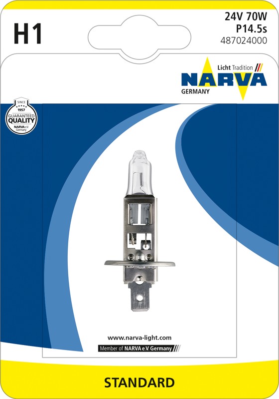 Лампа H1 24V 70W NVA B1 HCV