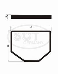 Фильтр салона стандарт - SCT Germany SA 1175