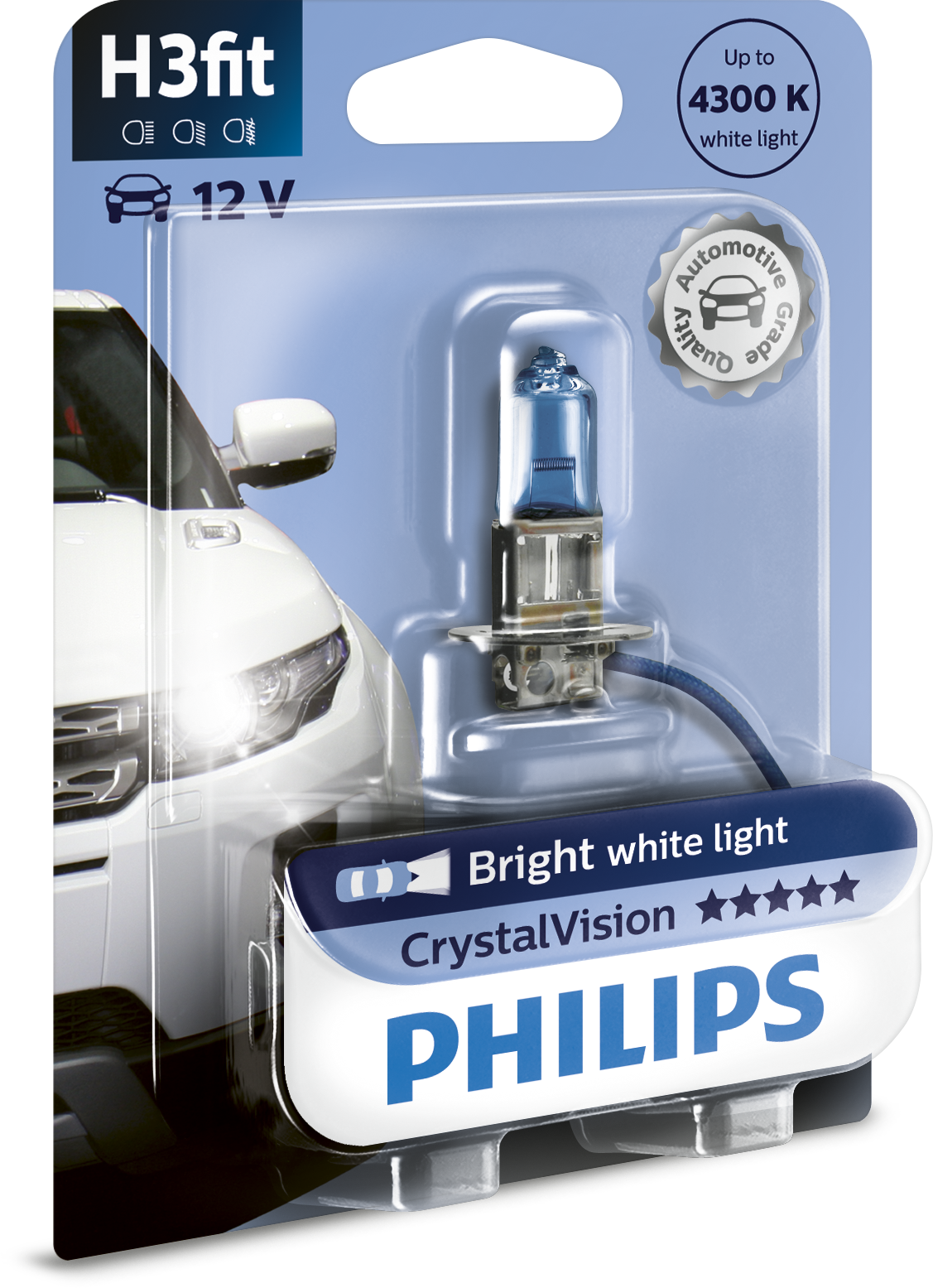 Лампа H3 12336 CV 12V 55W PK22s B1 - Philips 12336CVB1