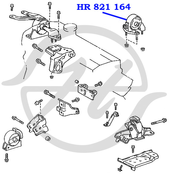 Сайлентблок подушки двигателя - Hanse HR 821 164