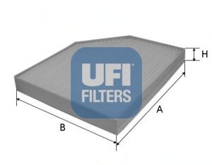 Фильтр салона стандарт - Ufi 53.153.00