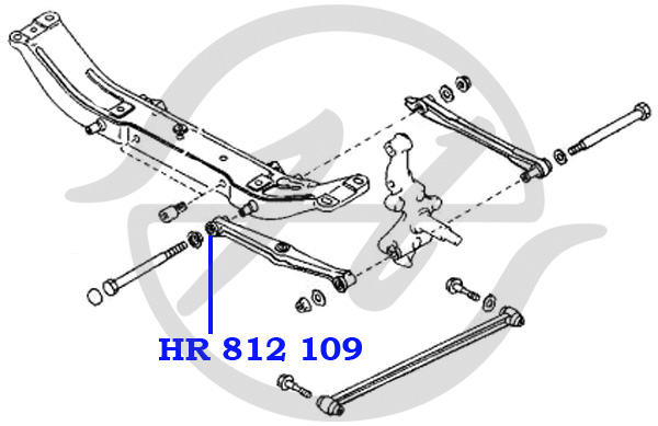Сайлентблок рычага подвески - Hanse HR 812 109