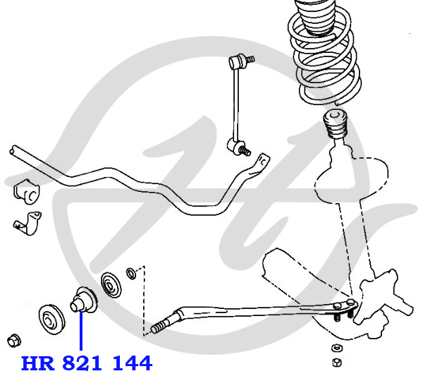 Сайлентблок подвески - Hanse HR 821 144