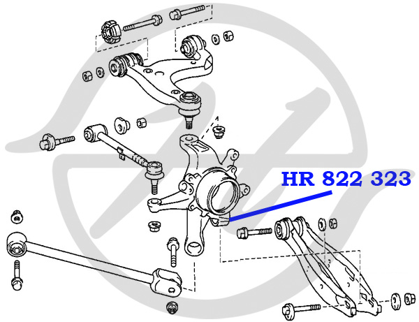 Сайлентблок рычага подвески - Hanse HR822323