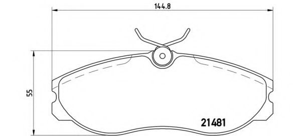 Колодки тормозные дисковые | перед | - Brembo P 24 039