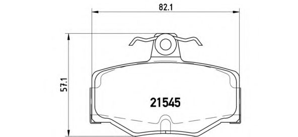 Колодки тормозные дисковые | зад | - Brembo P 56 024